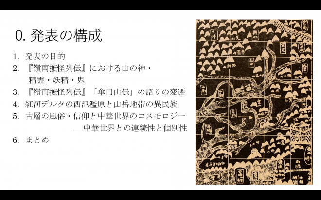 【研究発表】宇野瑞木「『嶺南摭怪』と洞天思想――北ベトナムの山岳信仰の変遷」　於「説話文学会2020年12月例会」シンポジウム